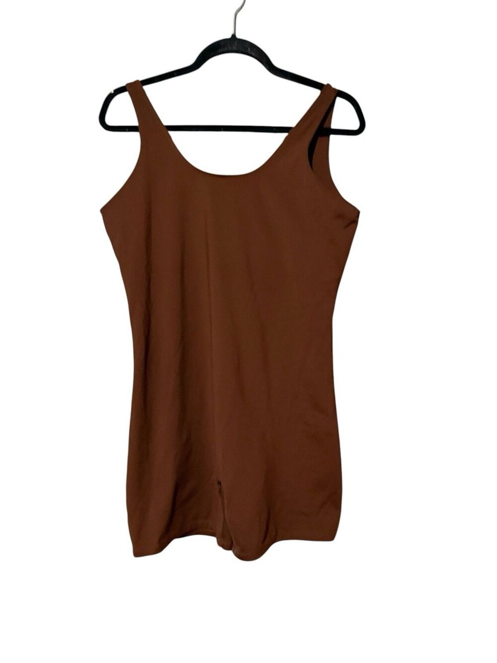 Girlfriend Collective Brown Bike Shorts Unitard Romper XXL Stretch